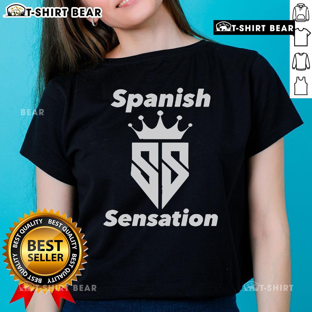Top Spanish Sensation 2025 Ladies Tee featuring vibrant colors and stylish design for a trendy casual look.
