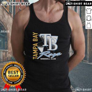 Top Tampa Bay Rays side arm baseball club tank top featuring team colors and logo, perfect for fans and summer wear.