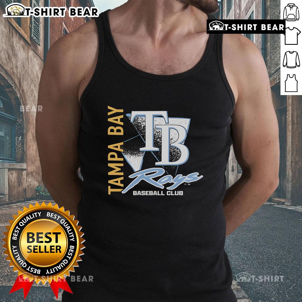 Top Tampa Bay Rays side arm baseball club tank top featuring team colors and logo, perfect for fans and summer wear.