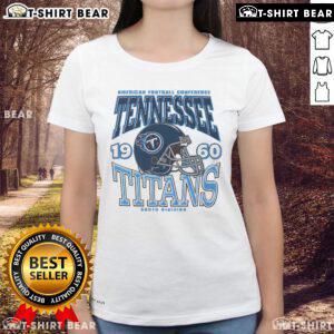 Alt Text: Top Tennessee Titans classic team helmet ladies tee with vibrant team colors and stylish design for fans.