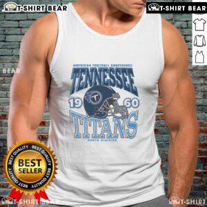 Top Tennessee Titans Classic Team Helmet Tank Top featuring team colors and logo, perfect for fans and summer wear.