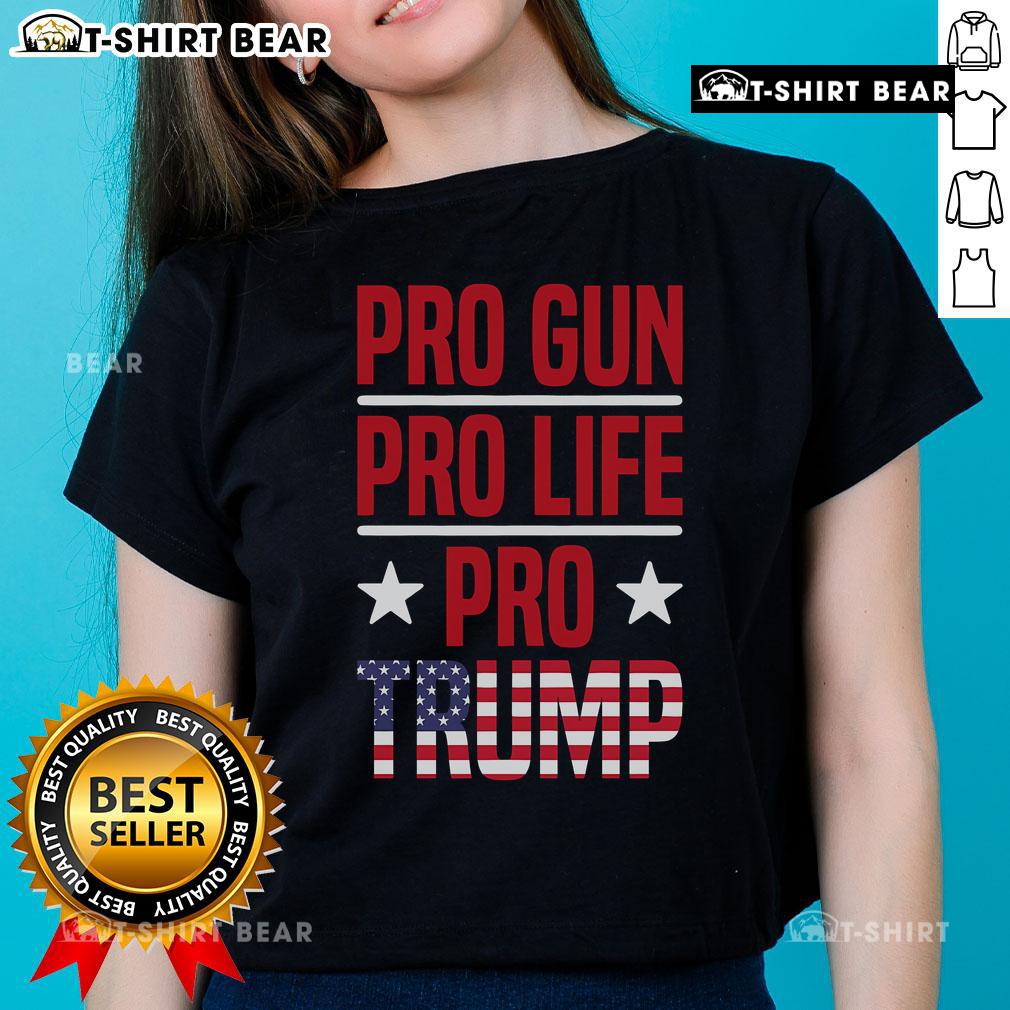 Top Trump Flag 2024 Republican Ladies Tee featuring vibrant graphics and a stylish fit for patriotic supporters.