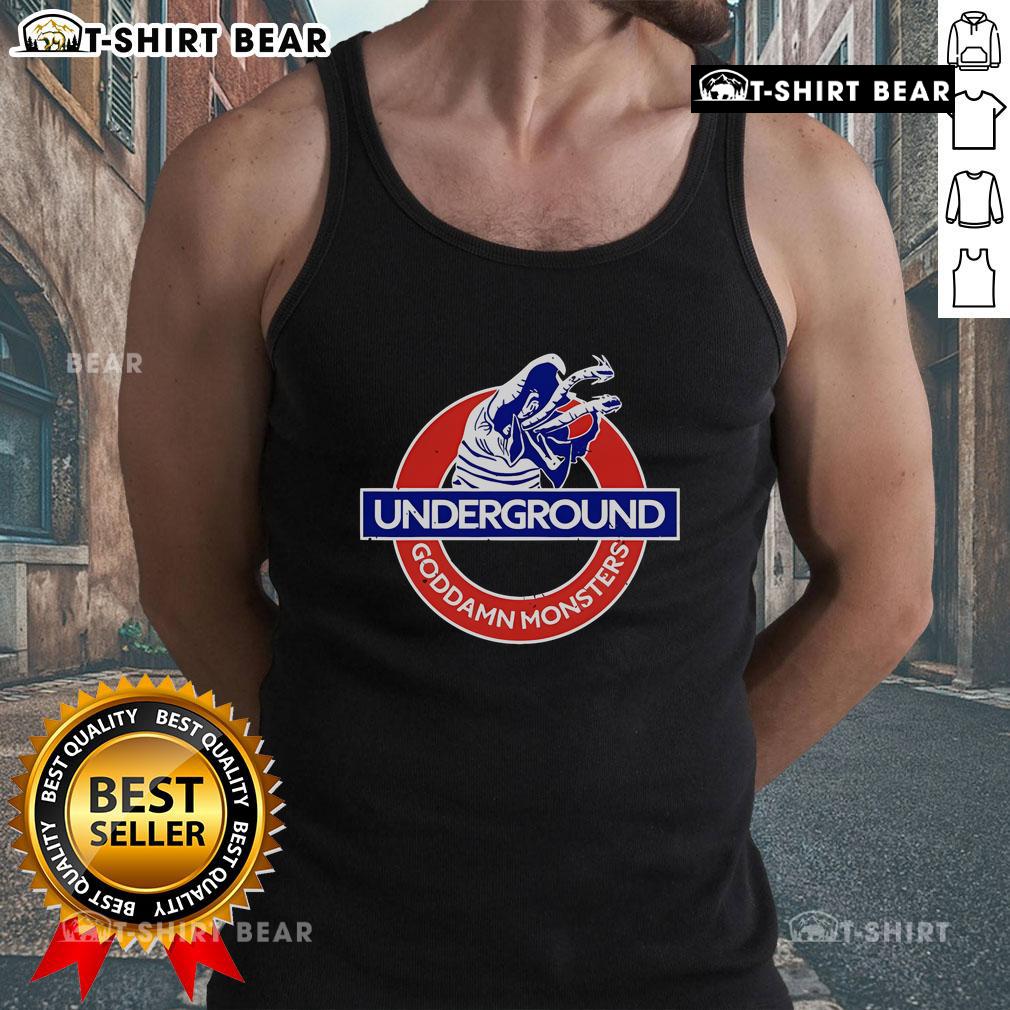 Top Underground God Damn Monsters Tank Top featuring bold graphic design and comfortable fit, perfect for casual wear.