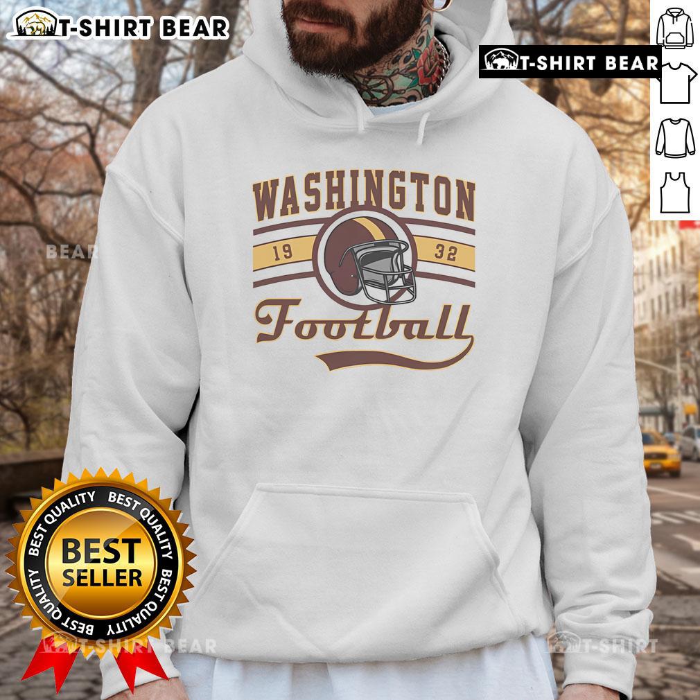 Vintage style Washington Football Commanders hoodie featuring team logo and colors, perfect for fans.