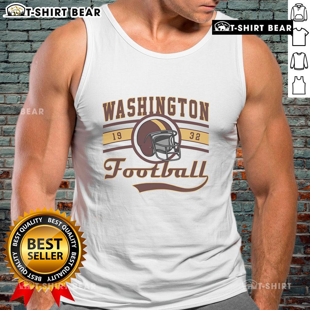 Vintage style Washington Football Commander tank top featuring bold team colors and logo for ultimate fan fashion.
