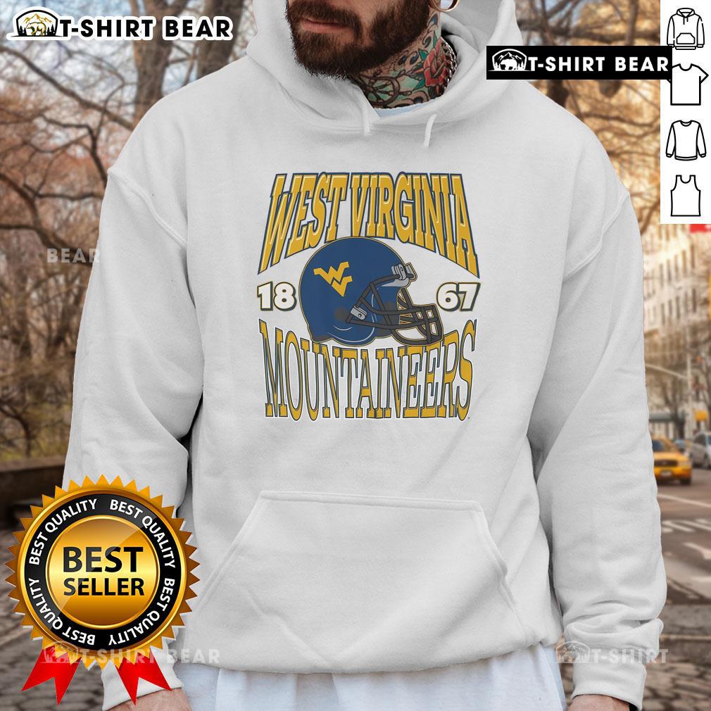 Top West Virginia Mountaineers classic team helmet hoodie, featuring vibrant team colors and logo for fans.