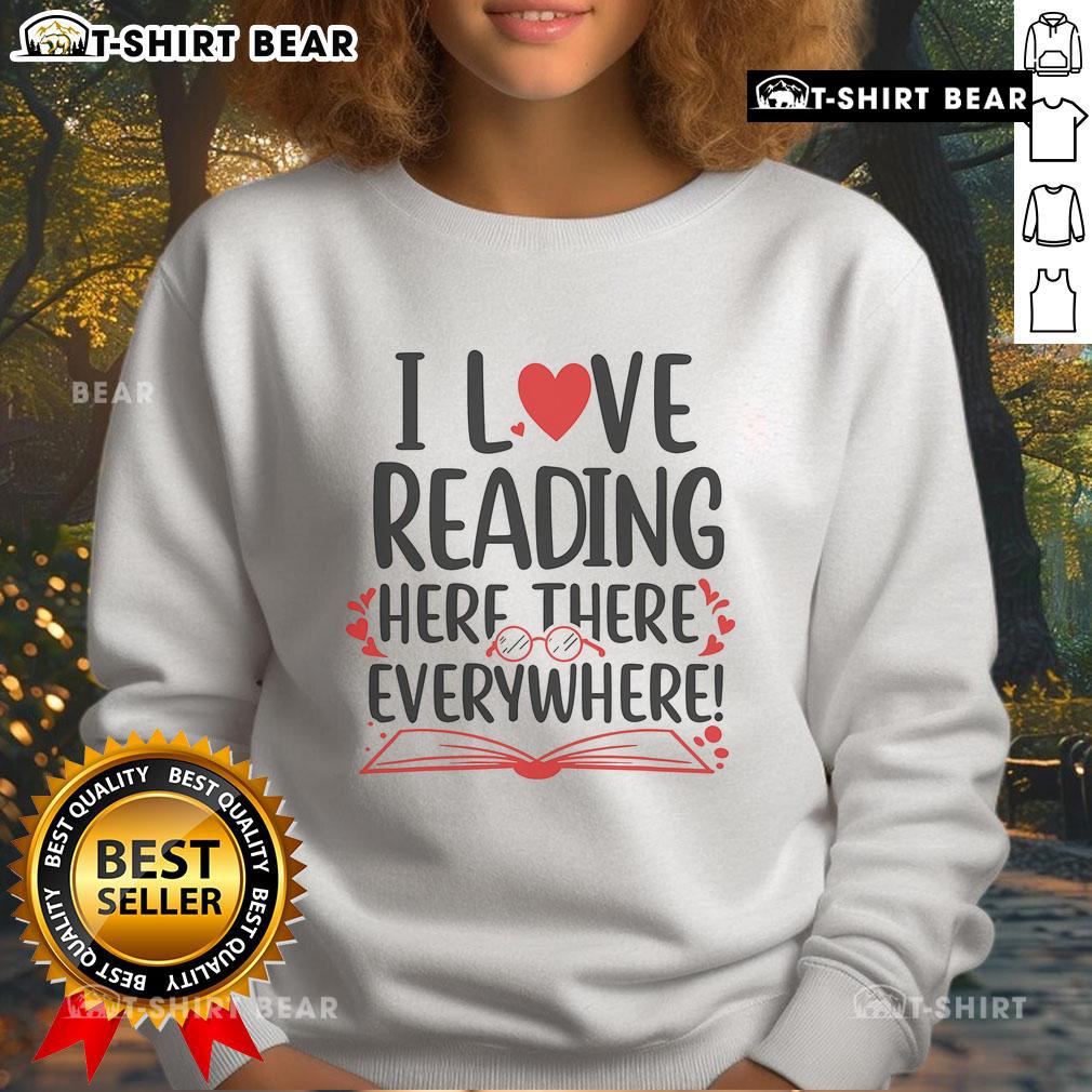 Cozy sweatshirt for World Book Day featuring the phrase 'It's a Good Day to Read a Book' in vibrant colors.