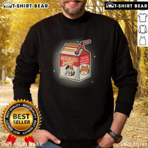Awesome calico cat sweatshirt featuring 'Sarcasm Juice & 100% Negative Thoughts' design for cat lovers.