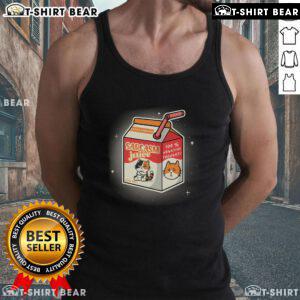 Awesome Calico Cat graphic on a sarcasm juice tank top, showcasing 100 negative thoughts in a fun, stylish design.