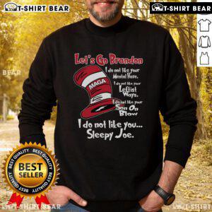 Good Let's Go Brandon MAGA sweatshirt featuring bold text and a patriotic design, perfect for political rallies and casual wear.