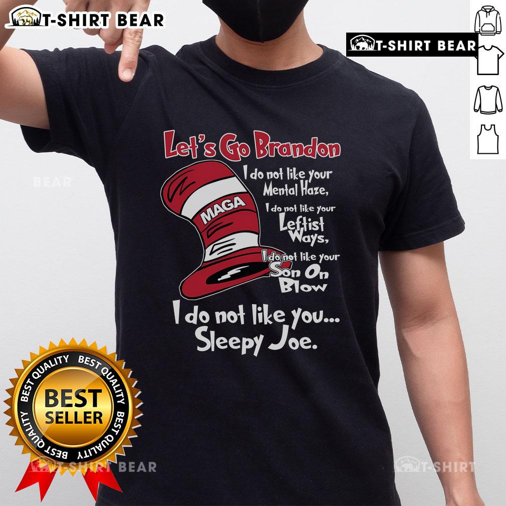Good Let's Go Brandon MAGA T-Shirt featuring bold lettering and patriotic colors, perfect for political rallies and events.