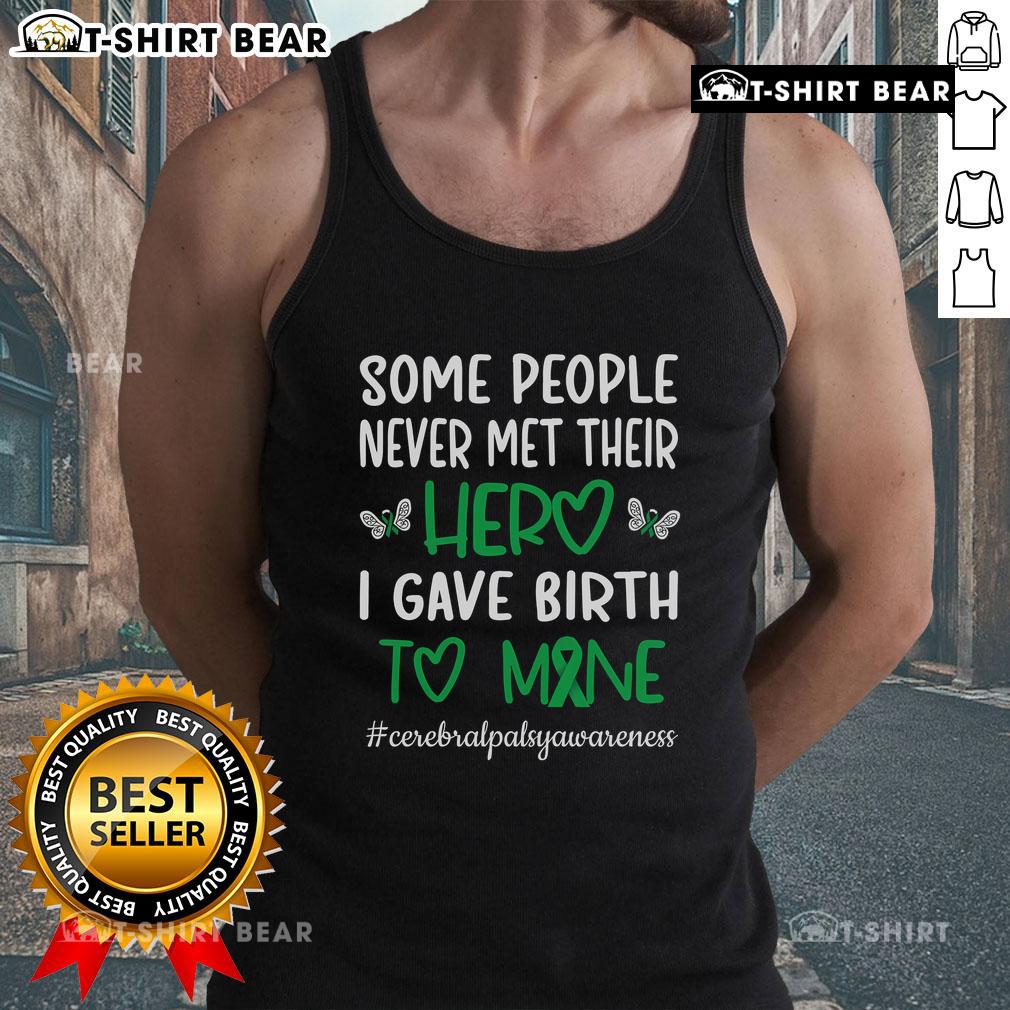 Cerebral Palsy Mom wearing a 'Cerebral Palsy Warrior' tank top, showcasing strength and support for CP fighters.