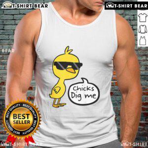 Happy Easter yellow chick tank top featuring cute chicks, perfect for celebrating Easter with style and fun.
