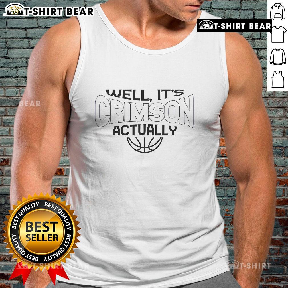 Crimson tank top featuring a trendy design and comfortable fit, perfect for casual wear and summer outings.