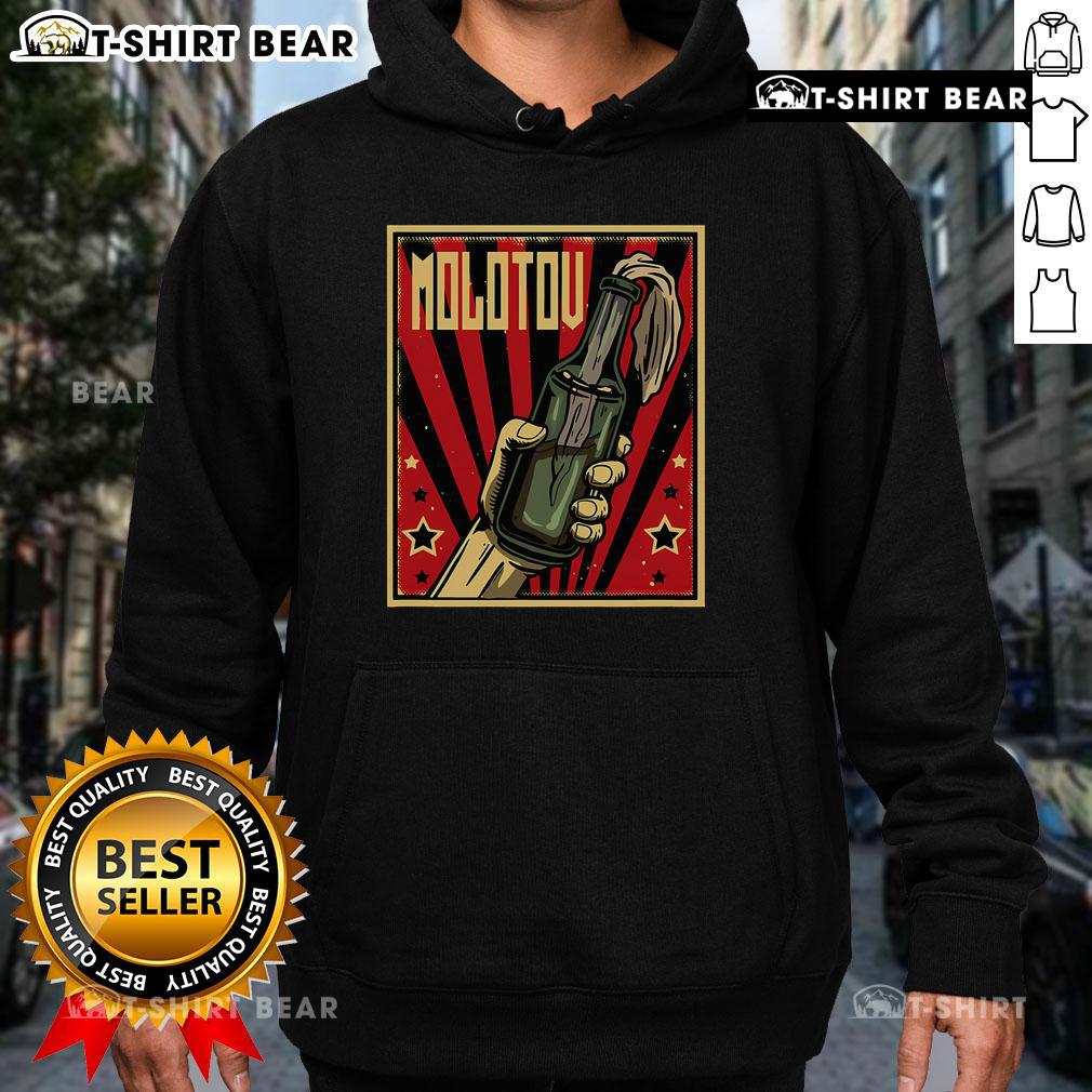 Official Anarchy Molotov Cocktail Revolution Rage Hoodie featuring bold graphics and a stylish design for rebels.
