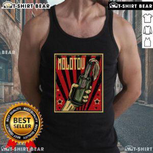 Official Anarchy Molotov Cocktail Revolution Rage Tank Top featuring bold graphics and a rebellious design for statement wear.