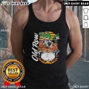 Official Cajun Hot Tub Old Row Tank Top featuring vibrant design, perfect for summer relaxation and casual outings.