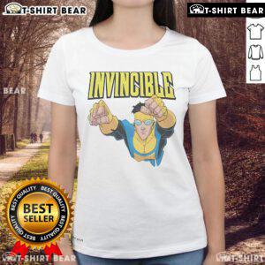 Official Invincible Mark Grayson Ladies Tee featuring vibrant colors and stylish design for fans of the comic series.