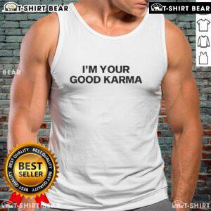 Official Lakeyah I'm Your Good Karma Tank Top featuring stylish design and vibrant colors for trendy summer wear.