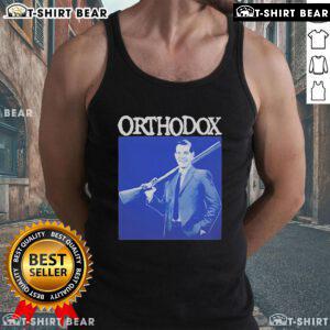 Official Orthodox Straight Edge Shotgun Tank Top featuring bold graphics and a stylish design for a trendy look.
