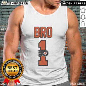 Official Philadelphia Flyers Number 1 Bro Tank Top featuring team colors and logo for ultimate fan style.