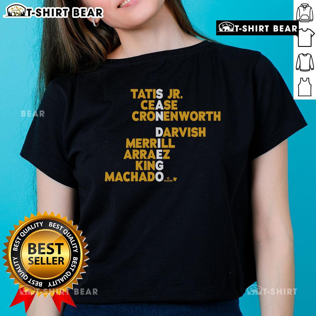 2025 Official San Diego Baseball MLB Ladies Tee featuring team logo and stylish design, perfect for fans.