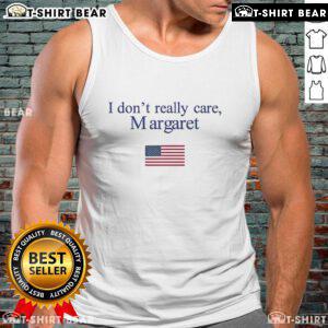Official Sarah Fields 'I Don't Really Care' Margaret Tank Top in stylish design, perfect for casual wear.