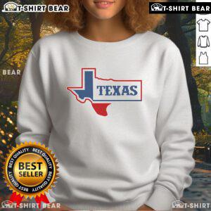 Official Texas Logo Sweatshirt featuring bold Texas emblem on a comfortable fabric, perfect for casual wear.