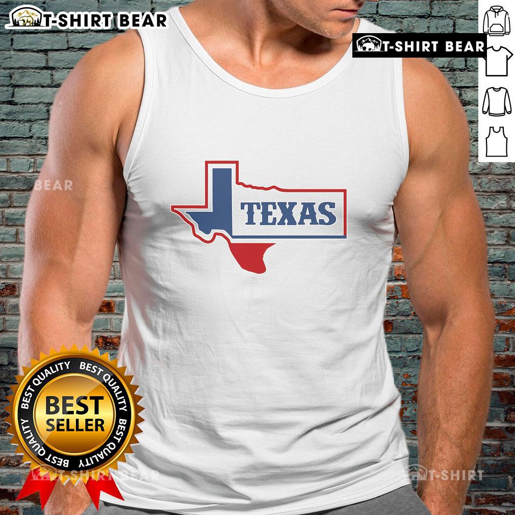 Official Texas logo tank top featuring a bold design, perfect for showing state pride and casual summer style.