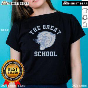 Official The Great School Ladies Tee featuring a stylish design, perfect for school spirit and casual wear.