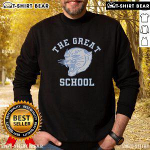 Official The Great School Sweatshirt in navy blue, featuring a cozy design perfect for students and school events.