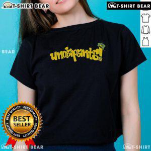 Original Pod Meets World Ladies Tee featuring a stylish underpants graphic, perfect for casual wear and fans of the series.