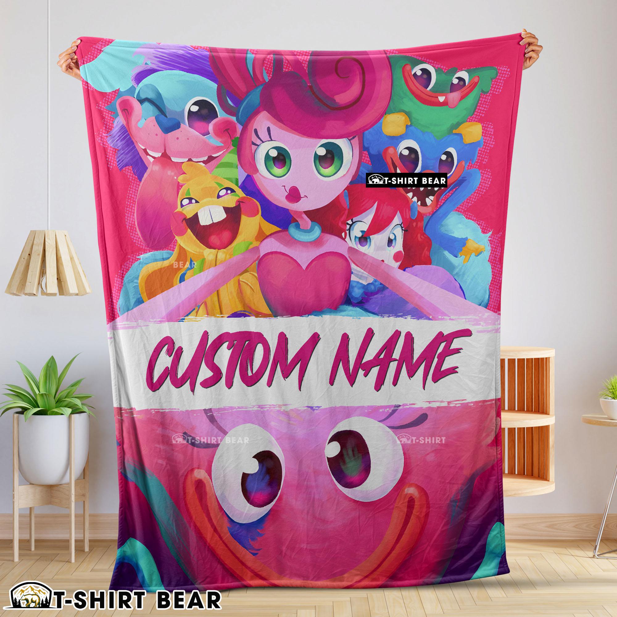 Poppy Playtime Mommy Long Legs And Friends Blanket Fleece Customized Blanket