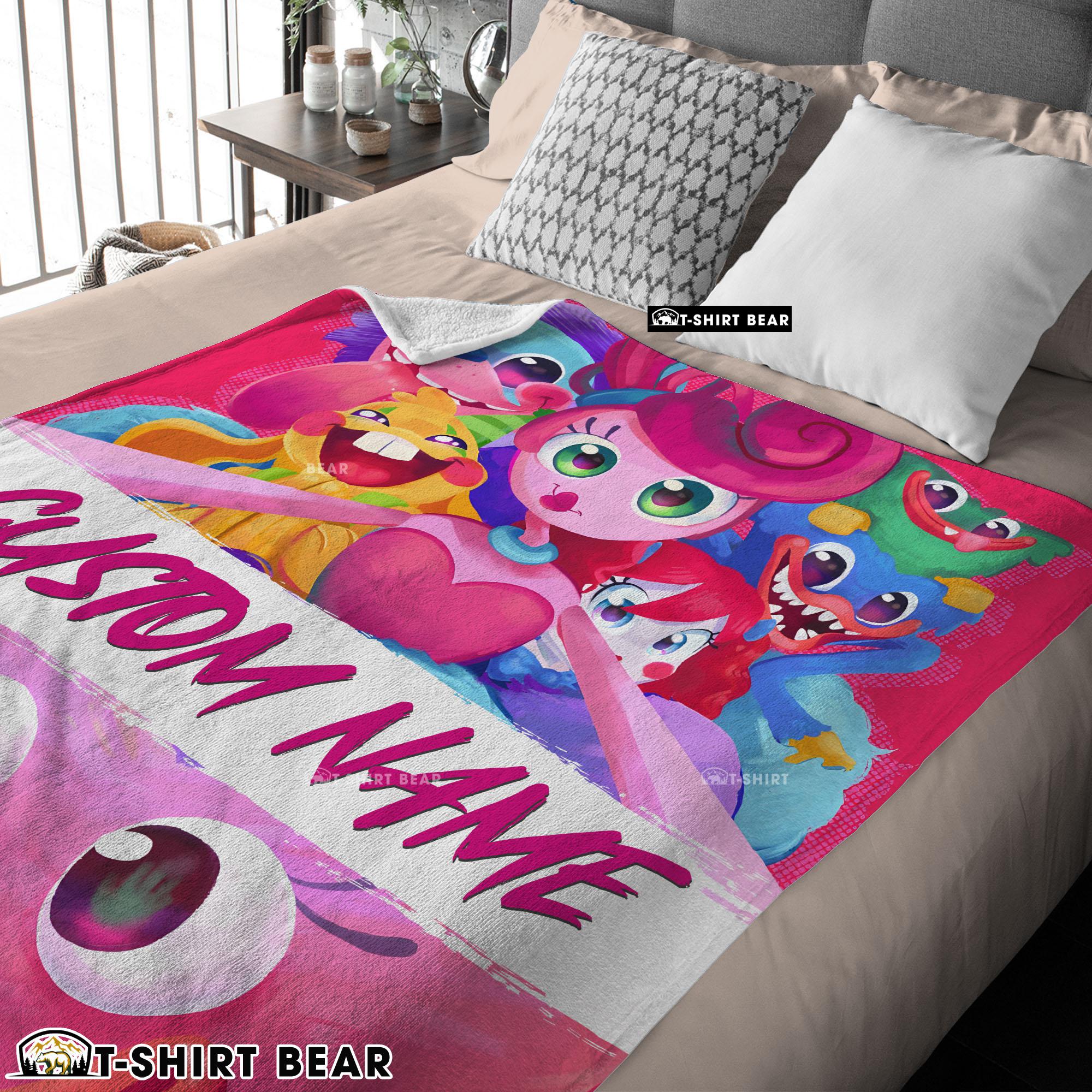 Poppy Playtime Mommy Long Legs And Friends Blanket Fleece Customized Blanket