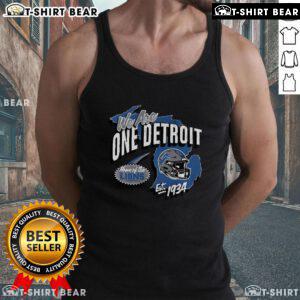 Premium Detroit Lions 'We Are On Detroit Est 1934' tank top, perfect for fans showing team spirit and style.