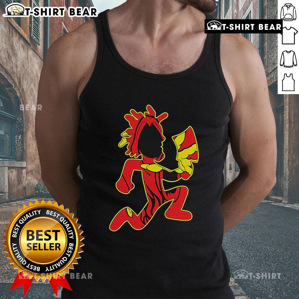 Premium Insane Clown Posse Hells Pit Hatchetman tank top featuring bold graphic design and vibrant colors, perfect for fans.