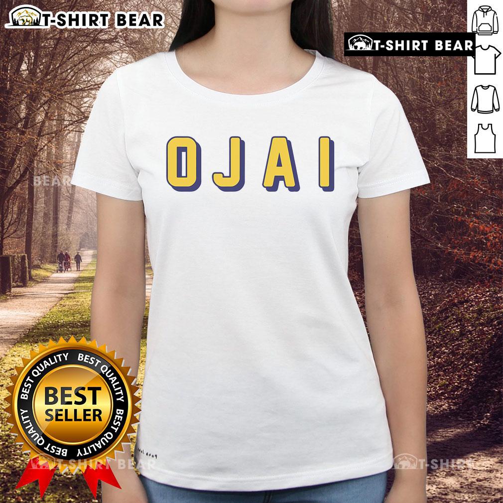 Premium Ojai California ladies tee featuring a stylish design, perfect for casual wear and showcasing local charm.