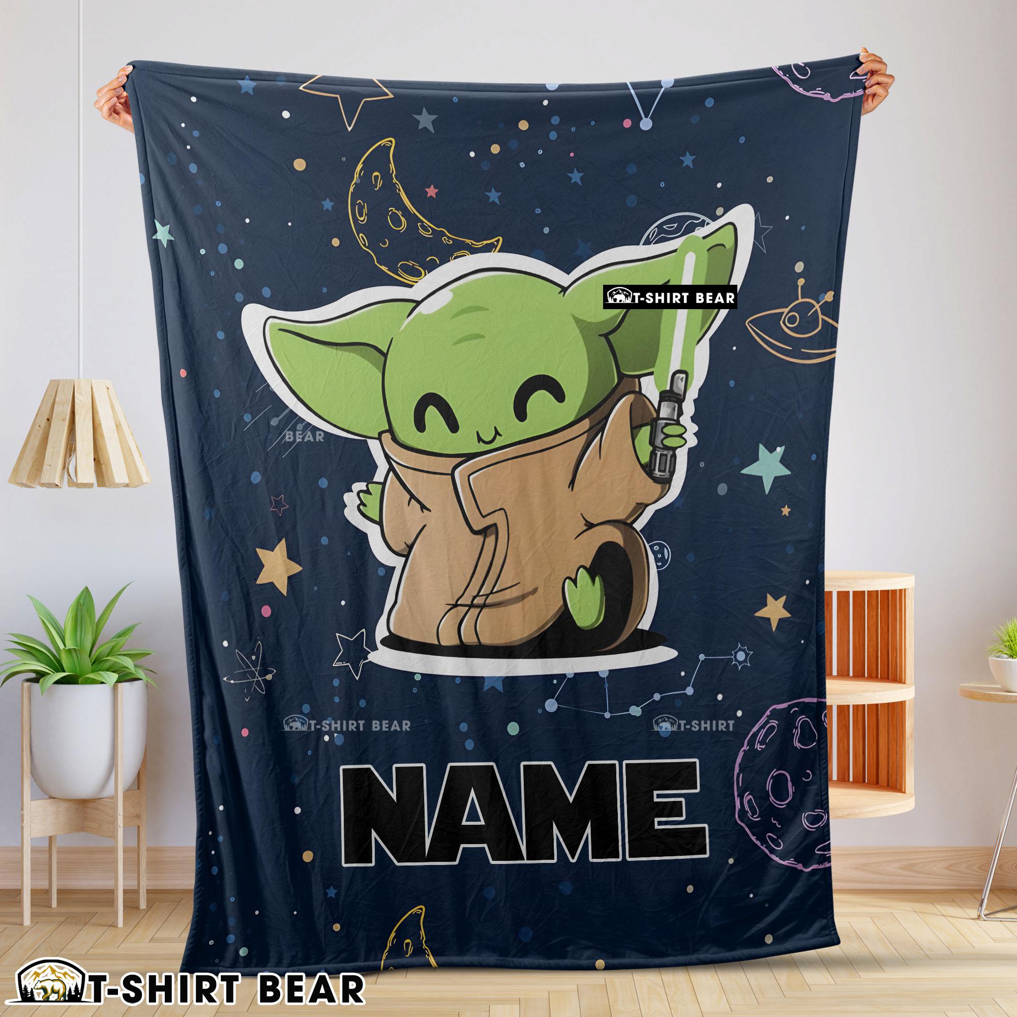 Star Wars Baby Yoda Astronomy Blanket Fleece Customized Blanket