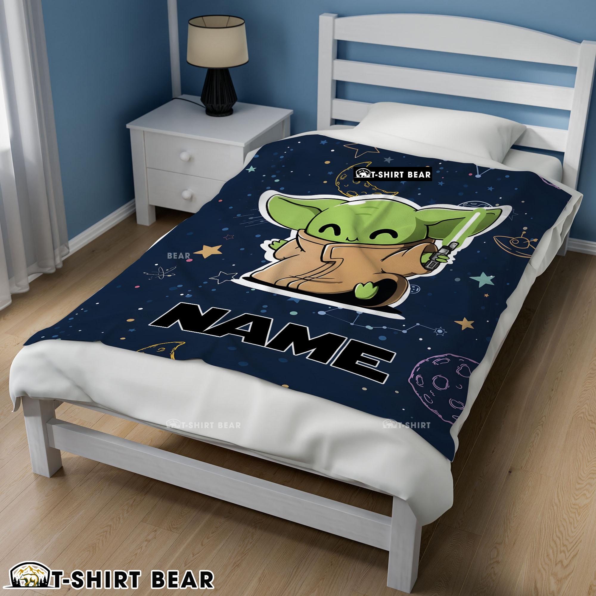 Star Wars Baby Yoda Astronomy Blanket Fleece Customized Blanket