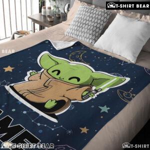 Star Wars Baby Yoda Astronomy Blanket Fleece Customized Blanket