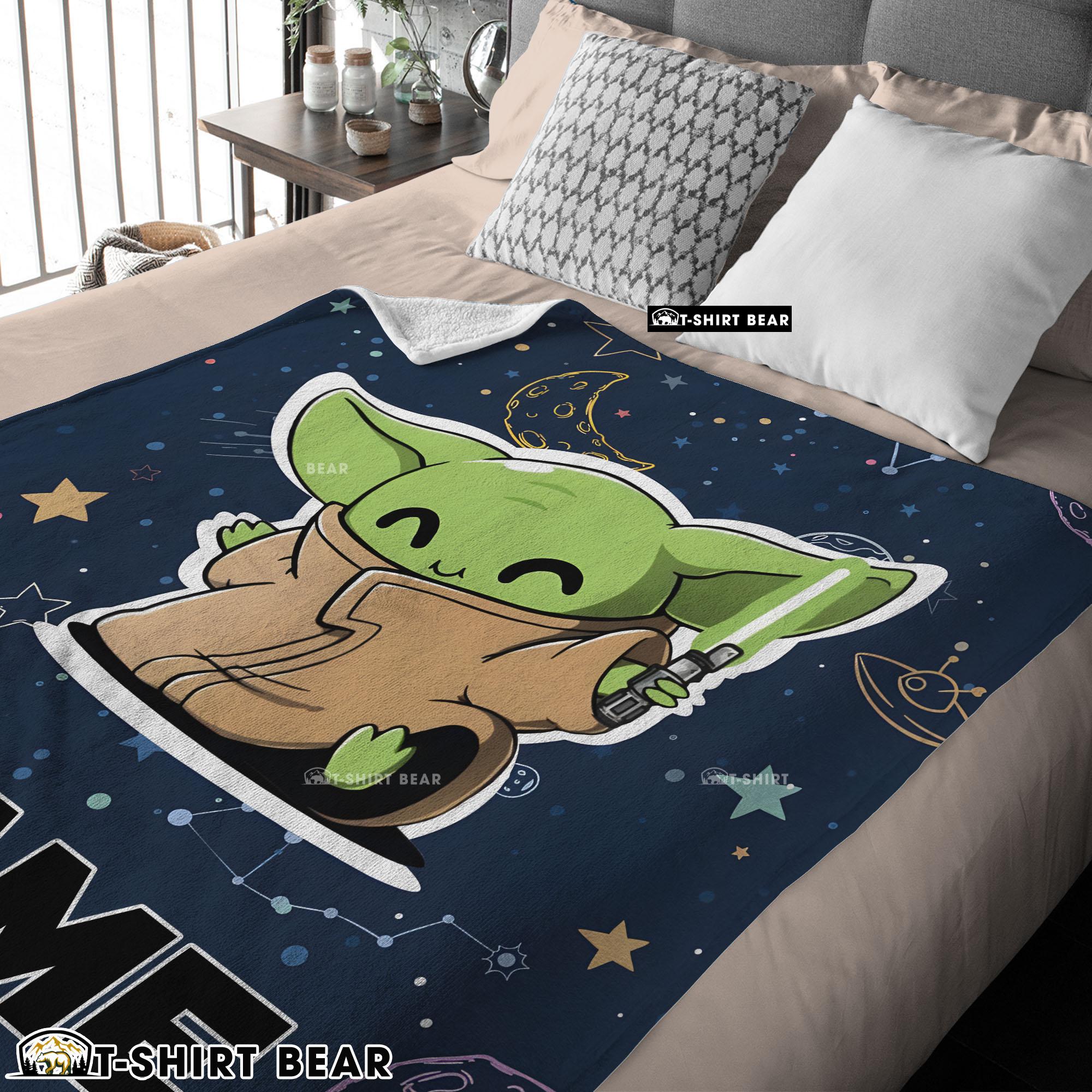 Star Wars Baby Yoda Astronomy Blanket Fleece Customized Blanket