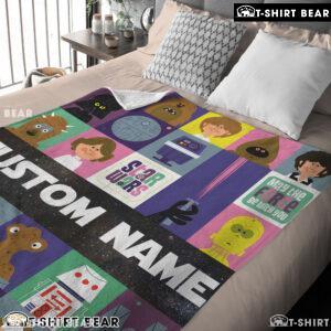 Star Wars Characters Cartoon Cute Customized Blanket