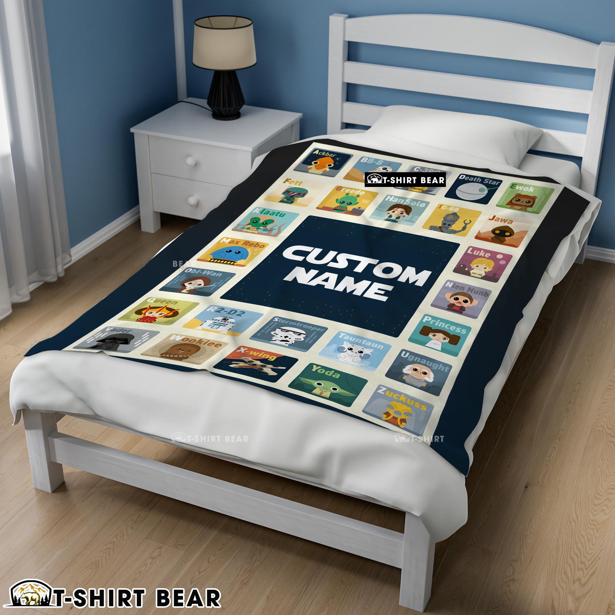 Star Wars Chibi Character Blanket Fleece Customized Blanket