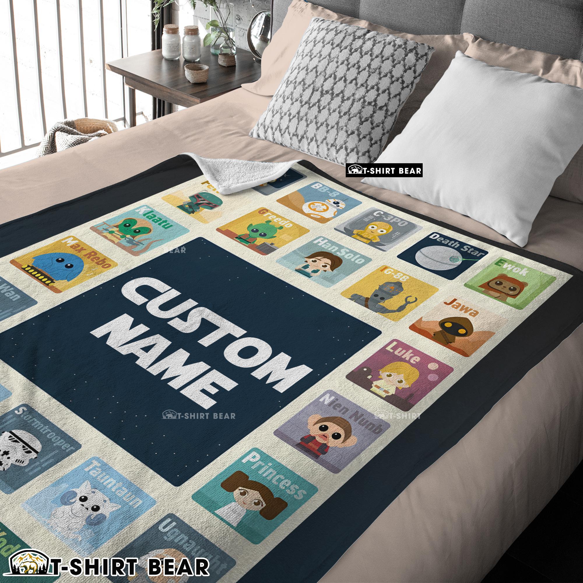 Star Wars Chibi Character Blanket Fleece Customized Blanket