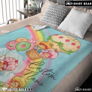 Strawberry Shortcake Cartoon With Friends Blanket Customize Blanket
