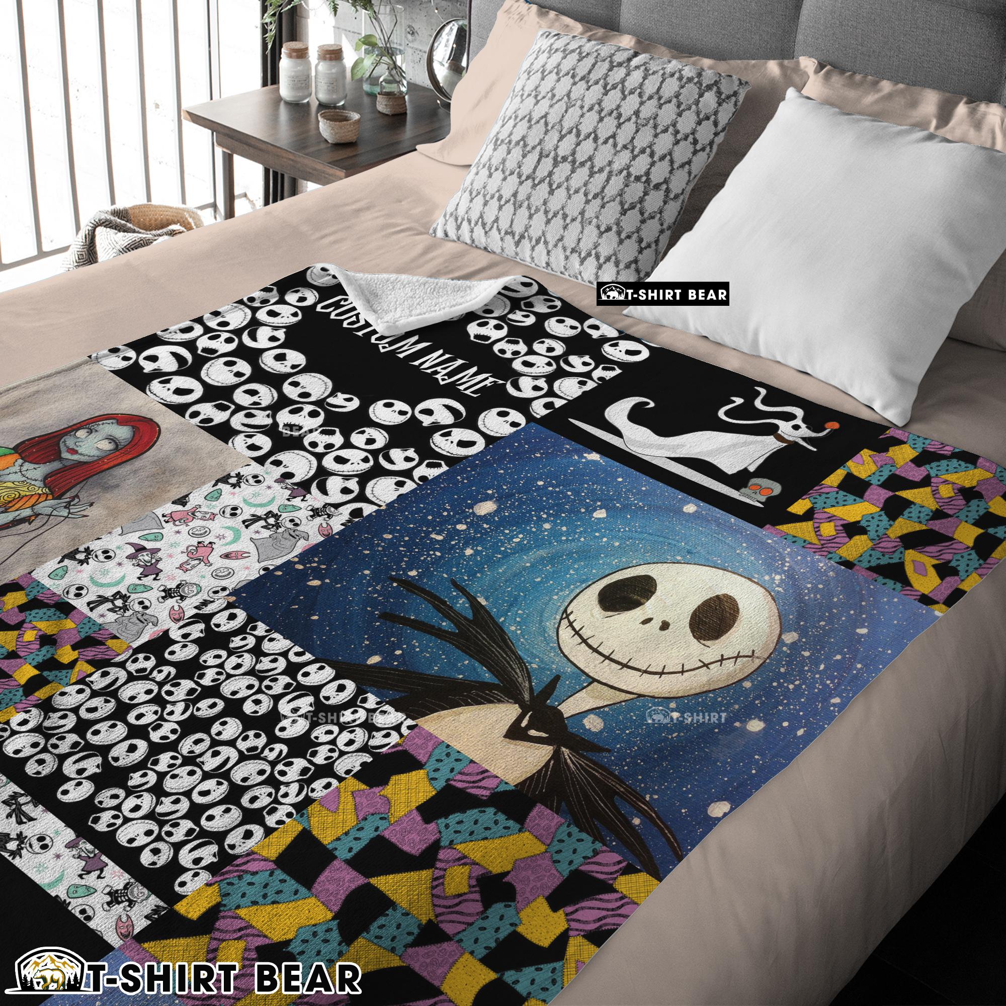 The Nightmare Before Christmas Jack Skellington Sally Zero Halloween Customized Blanket