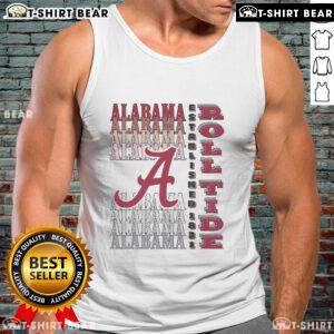Alabama Crimson Tide gradient wordmark tank top featuring bold colors and stylish design for fans and athletes.