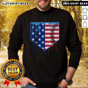 Top Baseball Drip Boys Ice Cream Patriotic American Flag Sweatshirt featuring a vibrant design and cozy fit.