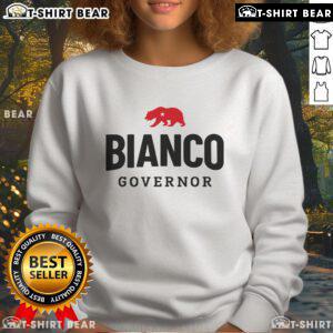 Top Bianco for Governor sweatshirt featuring a bold design, perfect for supporters showing campaign pride.
