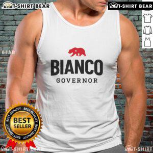 Top Bianco for Governor tank top showcasing a stylish design, perfect for supporters of the Top Bianco campaign.